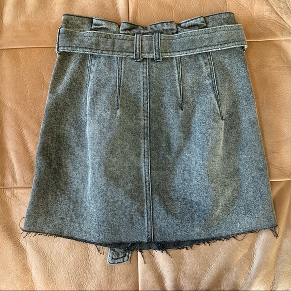 FREE PEOPLE East of Eden Denim Black Mini Skirt - Picture 3 of 5